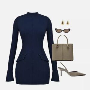 ZARA TAUPE GRAY MID-HEIGHT LEATHER SLINGBACKS